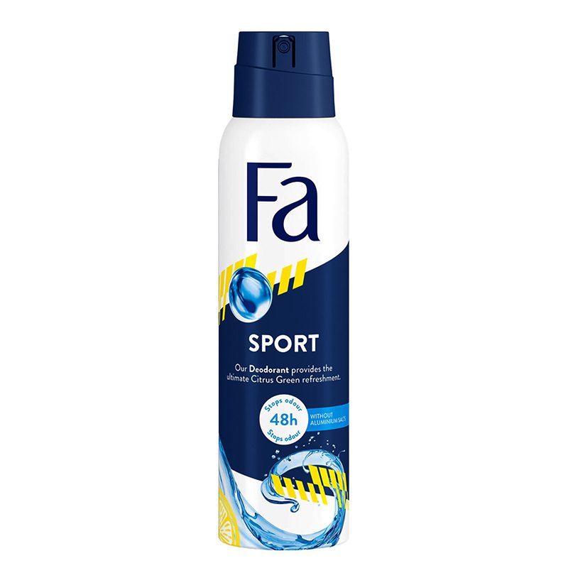 FA Sport Fresh Deodorant Spray Citrus Green (Men) 150ml - eshop.lk
