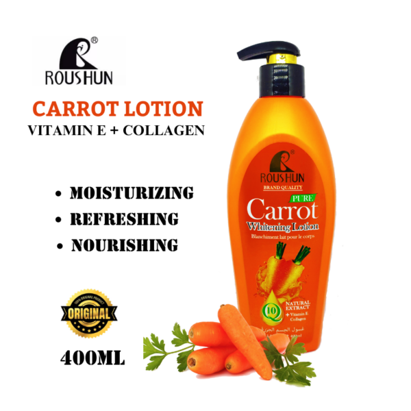 ROUSHUN Q10 Whitening Carrot Body Lotion - 400ml